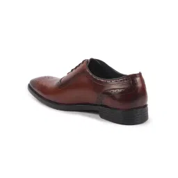 FAUSTO Men's Tan Brogue Shoes image 4