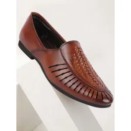 Fausto Men's Tan Casual Juttis-picture-38