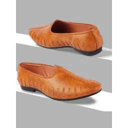 Fausto Men's Tan Casual Juttis-picture-27