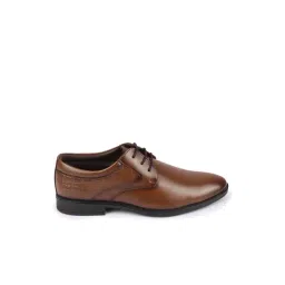 FAUSTO Men's Tan Derby Shoes-picture-39