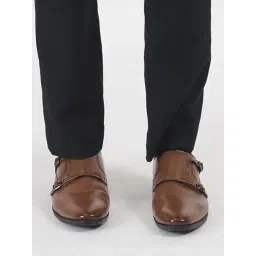 FAUSTO Men's Tan Monk Shoes-picture-17