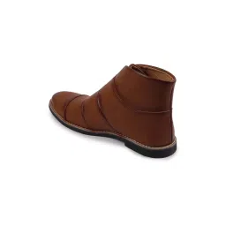 Fausto Men's Tan Monk Shoes image 5