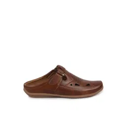 Fausto Men's Tan Mule Shoes-picture-12