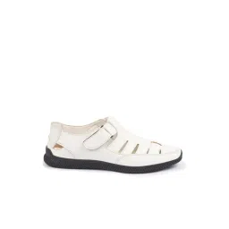 FAUSTO Men's White Fisherman Sandals-picture-20