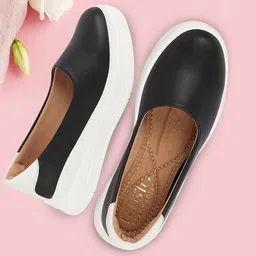 fausto Outdoor Fashion Comfort Height Enhance Platform Heel Ballerina Slip On Shoes Bellies For Women-picture-20