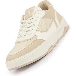 fausto Women Colorblocked Low Top Casual Shoes | Shimmery Lace-up Party Sneakers | Memory Cushioned Insole-picture-42