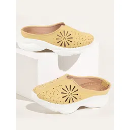 FAUSTO Women Laser Cut Lightweight Clogs-picture-22