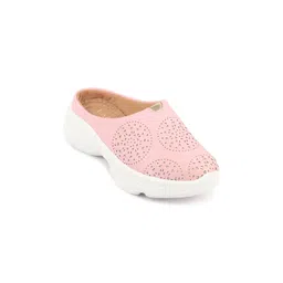 FAUSTO Women Laser Cut Lightweight Clogs image 3