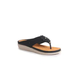 FAUSTO Women Woven Design Orthopedic Cushioned Wedge Sandals With Western - Embellished-picture-16