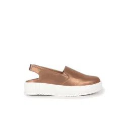 Fausto Women's Antique Gold Sling Back Sandals-picture-29