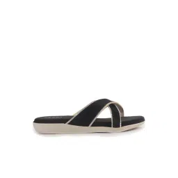 Fausto Women's Black Cross Strap Sandals-picture-48