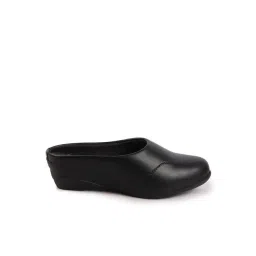 Fausto Women's Black Mule Wedges-picture-13