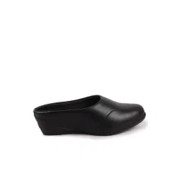 Fausto Women's Black Mule Wedges-picture-39