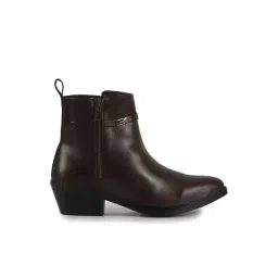 Fausto Women's Brown Casual Booties-picture-40