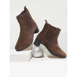 Fausto Women's Brown Chelsea Boots-picture-39