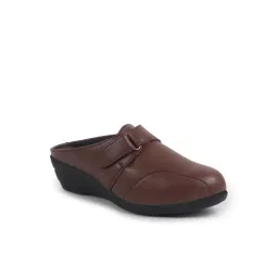 Fausto Women's Brown Mule Wedges-picture-39