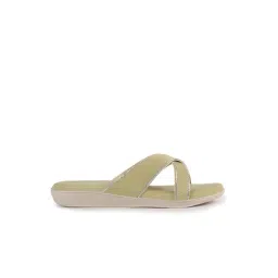Fausto Women's Green Cross Strap Sandals-picture-13