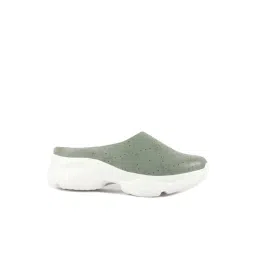 Fausto Women's Green Mule Shoes-picture-15