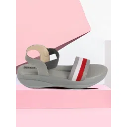 Fausto Women's Grey Ankle Strap Wedges-picture-32