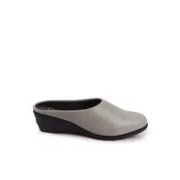Fausto Women's Grey Mule Wedges-picture-36