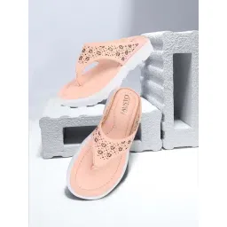 Fausto Women's Pink Thong Sandals-picture-36