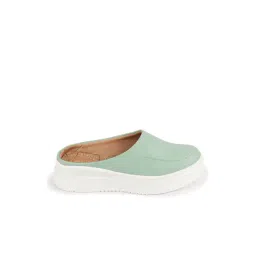 Fausto Women's Pista Green Mule Shoes-picture-22