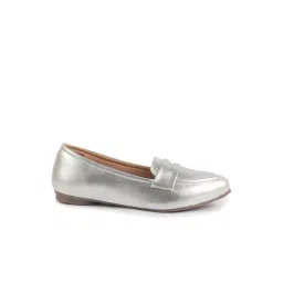 Fausto Women's Silver Casual Loafers-picture-46