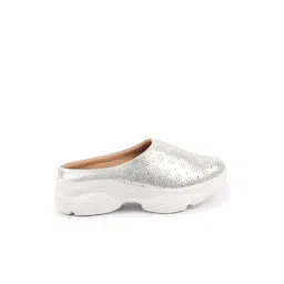 Fausto Women's Silver Mule Shoes-picture-24
