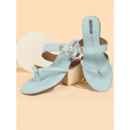 Fausto Women's Sky Blue Thong Sandals-picture-28