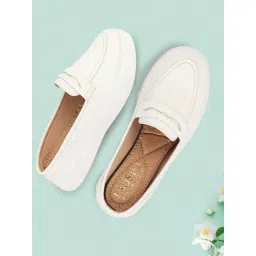 Fausto Women's White Mule Shoes-picture-33