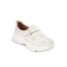Fausto Women's White Walking Shoes image 3