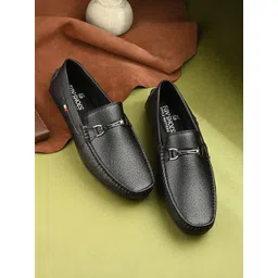 FAV SHOES Men Textured Horsebit Loafers-picture-34