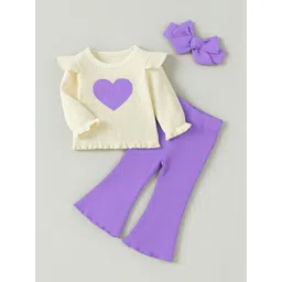 FAVORITE STORE Girls Printed T-shirt with Palazzos-picture-21