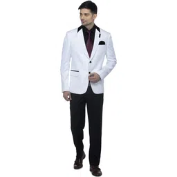 favoroski Men Solid Single Breasted Party Blazer-picture-28