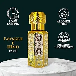 Fawakeh-e-Hind Attar 12ml – Fresh & Fruity Alcohol-Free Perfume Oil for Men & Women | Long-Lasting Sweet Citrus Fragrance-picture-39
