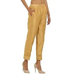 fazonix Ladies Silk Pant with Lining for Women Gota Dori Work-picture-49
