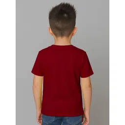 FBAR Boys Pack of 2 Solid Round Neck Cotton T-shirts image 2