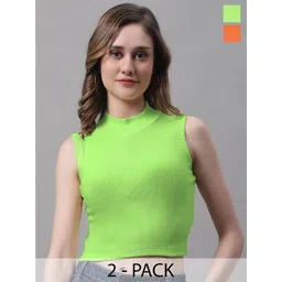 FBAR Orange Cotton Crop Top-picture-22