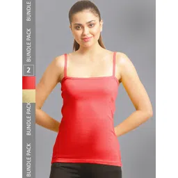 FBAR Pack Of 2 Non-Padded Pure Cotton Camisoles-picture-31