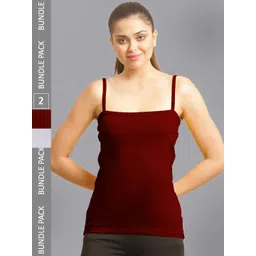FBAR Pack Of 2 Non-Padded Pure Cotton Camisoles-picture-35