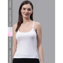 FBAR Pack Of 2 Non-Padded Pure Cotton Camisoles-picture-42