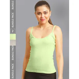 FBAR Pack Of 2 Non Padded Pure Cotton Camisoles-picture-31