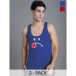 FBAR Pack Of 2 Printed Gym Vests - FBC604-05-FBC606-03-picture-32