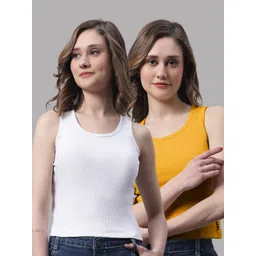 FBAR Pack Of 2 Ribbed Cotton Tank Top-picture-36