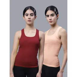 FBAR Pack of 2 Scoop Neck Bio Wash Cotton Sports Tank Top-picture-31