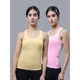 FBAR Pack of 2 Scoop Neck Bio Wash Skin Friendly Cotton Sports Tank Top-picture-38
