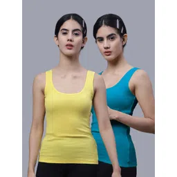 FBAR Pack Of 2 Scoop Neck Skin Friendly Cotton Tank Top-picture-34