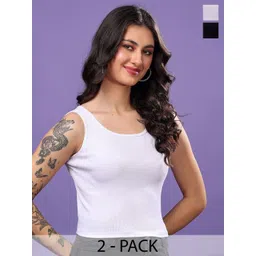 FBAR Women Pack of 2 Cotton Tank Crop Top-picture-30
