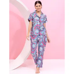 Fbella Women Printed Night suit-picture-14