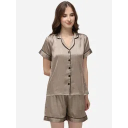 Fbella Women Taupe Night suit-picture-25